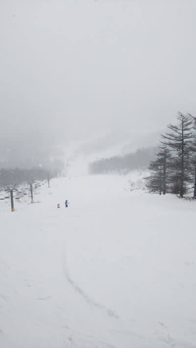 長野でスキー