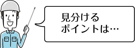 見分けるポイントは