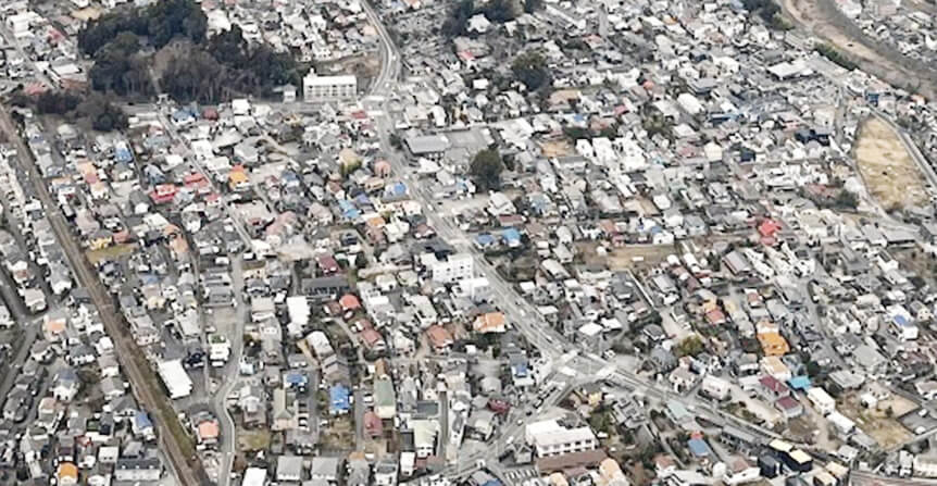 あきる野市航空写真